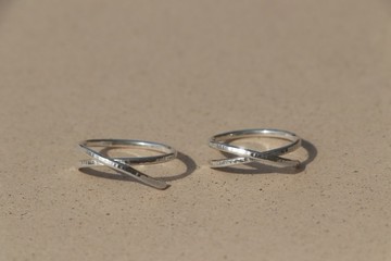 Sensory I 純銀樹紋交疊戒指