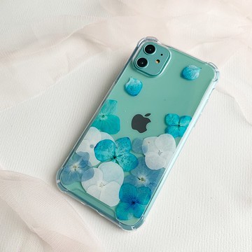 冰雪織花 乾燥花 手機殼