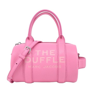 MARC JACOBS荔枝紋手提/斜背旅行包-迷你/花瓣粉