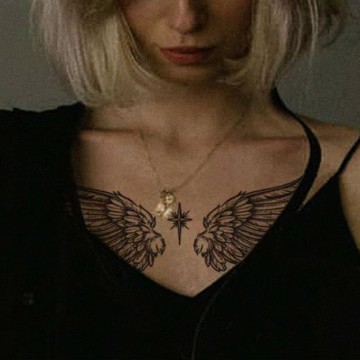 發3張【星之翼】和真的一樣植物刺青草本紋身貼刺青貼防水持久