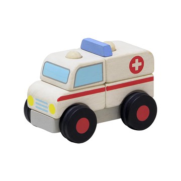 mentari 立體積木救護車  1個