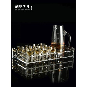 酒吧先生水晶玻璃烈酒杯一口吞杯常用洋酒杯子彈杯shot杯野格酒杯