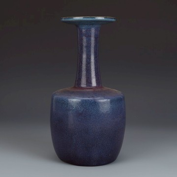 宋鈞窯玫瑰紫盤口瓶 古玩瓷器 古董收藏 老貨舊貨 五大名窯宋瓷