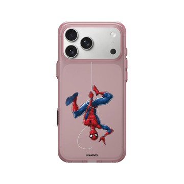 iPhone 17 Pro Max Clear (相機按鈕) 晶醺玫 - 蜘蛛人 Spider-man - Spider-Man Upside Down