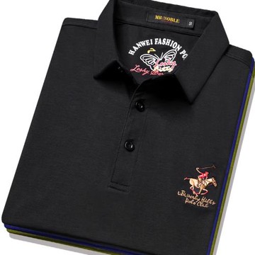 新款短袖男T恤POLO衫保羅球服翻領純棉中青年爸爸裝大碼商務休閑