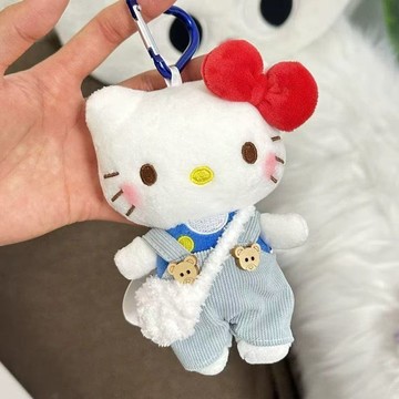 【臺灣出貨】hellokitly麗sanri0包包掛件毛絨公仔小玩偶書包情侶掛飾Kitty貓