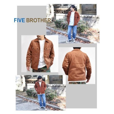 新春10％OFF】FIVE BROTHER ファイブブラザー CORDUROY BOA C.P.O.