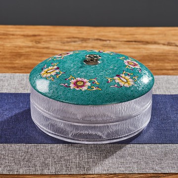 玻璃普洱茶餅收納盒家用裝茶葉罐存儲便攜防潮茶葉密封大茶罐