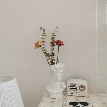 ☆精選好物北歐ins風復古大衛花瓶水培擺件化妝臺化妝刷收納桶網紅拍照道具 雙11全館免運