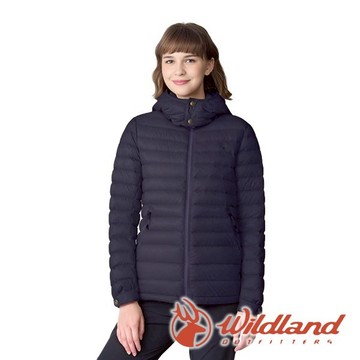 【wildland 荒野】女700FP可拆帽輕暖羽絨外套『夜空藍』0B22101 戶外 露營 登山 健行 休閒 旅遊 通勤 保暖 輕量 羽絨 外套