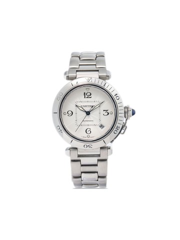 Cartier - pre-owned Pasha 38mm - unisex - stainless steel - One Size - White