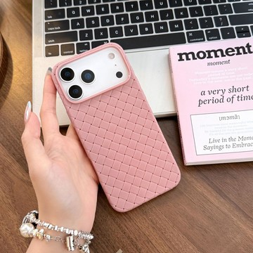 透氣散熱編織 軟殼純色 適用 iPhone 17 16 15 14 13 12 Pro max 保護殼 全包防摔殼