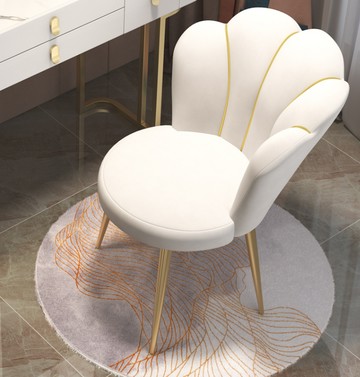 創意懶人輕奢ins化妝凳子網紅美甲美容店北歐家用休閑可愛靠背椅