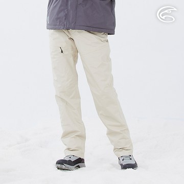 ADISI 女防水防風透氣保暖長褲 AP2421027 灰卡 (S-XL)｜內刷毛 防水透濕 超撥水 防潑水 快乾