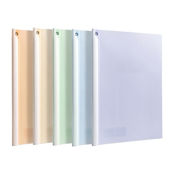 得力Deli旋轉90度果凍附桿文件夾/PP678/混色出貨