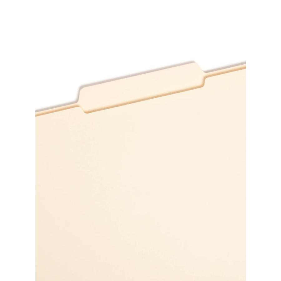 File Folder, Cut Second Position, Reinforced Top Tab, Legal, Manila, 10