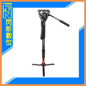 Coman 科漫 DX428CQ6 旋鈕式 碳纖維 單腳架+支撐三腳底座 附Q6雲台 公司貨