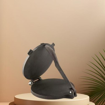 多尺寸鑄鐵烘焙烤盤蛋卷模具圓形墨西哥壓餅工具