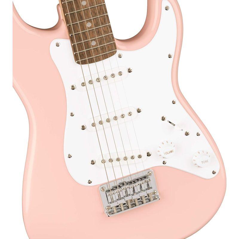 Squier エレキギター Mini Stratocaster?, Laurel Fingerboard, Shell Pink ソフトケー