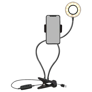 AHOYE LED直播美顏調色溫補光燈手機支架  ​單一顏色  1個