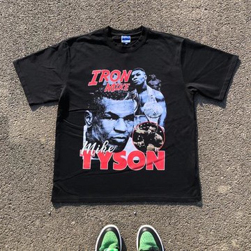 王有病工作室 重磅260G！Mike Tyson T-shirt泰森海報短袖T恤潮流