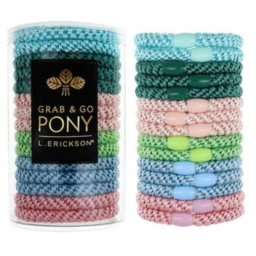 美國 L. Erickson 彈力髮圈-Lollipop 粗款髮圈 桶裝15入 不咬髮 名牌髮圈【南風百貨】