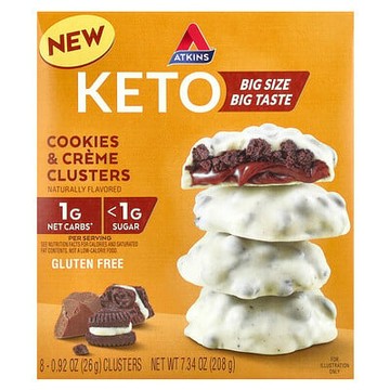 Atkins, 酮餅乾和奶油團，8 塊，每塊 0.92 盎司（26 克）