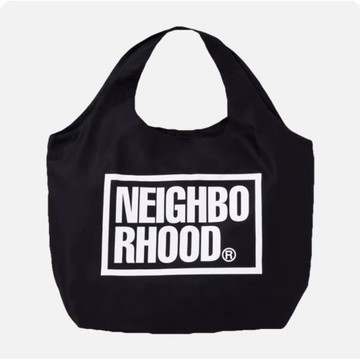 包郵NBHD帆布水洗厚實百搭托特包手提帆布袋手拎包單肩包購物袋黑