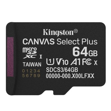 金士頓 KINGSTON SDCS3 64G Canvas Select Plus 64GB U1 A1 V10 記憶卡