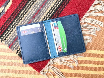 橫直咭位卡套 好好縫 皮革DIY材料包 對摺咭片套 禮物 實用 咭套