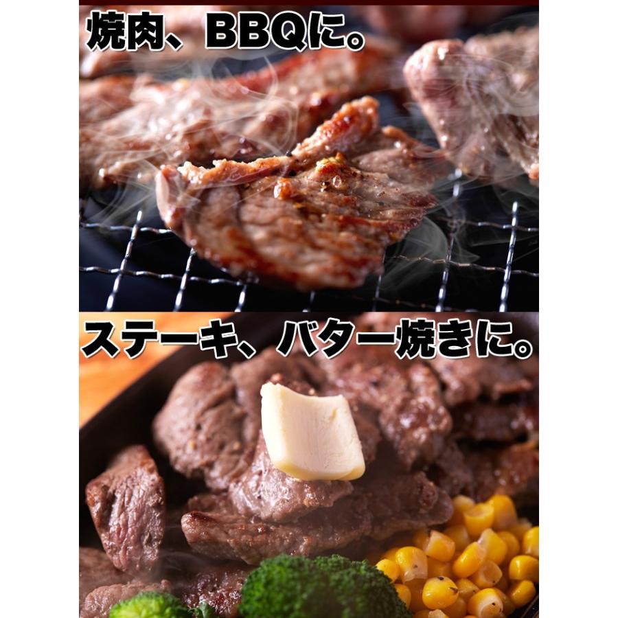 業務用 熟成 ひとくち 牛ロース 焼肉・ステーキ用500g 冷凍でお届け 解凍して焼くだけ!