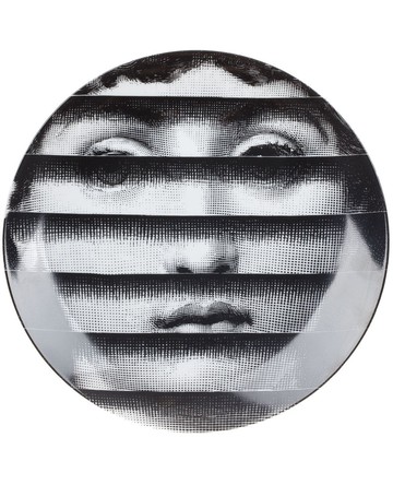 Fornasetti - plate - unisex - One Size - Black