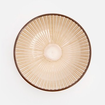 艾禮思輕量瓷深盤16.5cm 風車米白