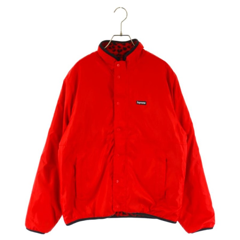 SUPREME シュプリーム 17AW Leopard Fleece Reversible Jacket