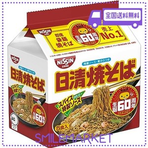 日清食品 焼そば 5食パック 500G×6パック (食品 袋麺 インスタント)