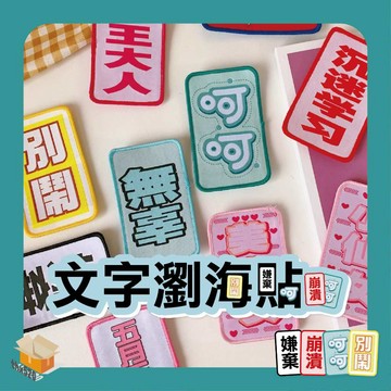 【台灣現貨】文字瀏海貼 魔鬼氈髮貼 碎髮固定 髮箍 髮夾 造型髮貼 無痕髮夾 仙女必備 懶人髮飾  搞怪可愛 個性文字