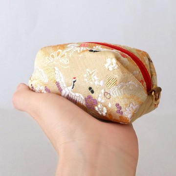 日本圖案豆袋小包 [錦緞]