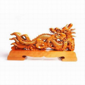 【龍頭斧擺件-龍頭斧龍頭架-27*6.5*15cm-1塊/組】桃木斧龍頭斧睚眥斧子龍頭劍架擺件掛件轉運祈福-30041