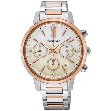 SEIKO 精工 LUKIA 廣告款太陽能海芋綻放三眼計時錶/36.2mm (V175-0FC0Y/SSC920J1)SK003