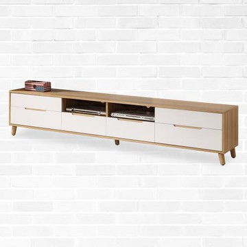 【時尚屋】[NM29]肯詩特烤白雙色7尺長櫃NM29-524免運費/免組裝/長櫃