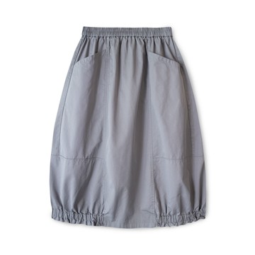 百搭棉質花苞裙 灰F