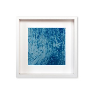 【攝影藝術】藍色攝影掛畫/樹皮掛畫/餐廳掛畫/木框/日本製