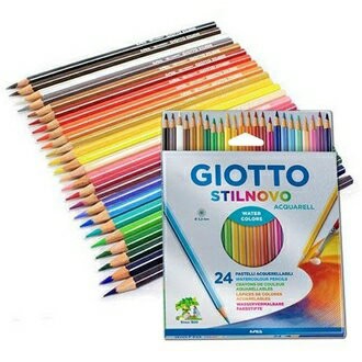 【義大利 GIOTTO】255800  STILNOVO 水溶性色鉛筆 24色/盒【APP滿額下單4%點數(單一帳號最高1000點)】7/31止