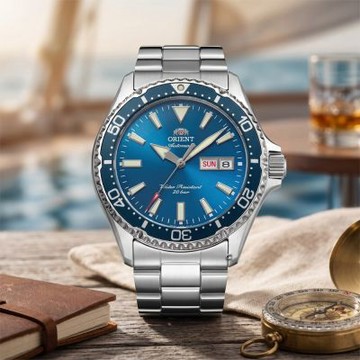 ORIENT 東方錶海豹系列200米潛水機械錶-41.8藍 RA-AA0824L