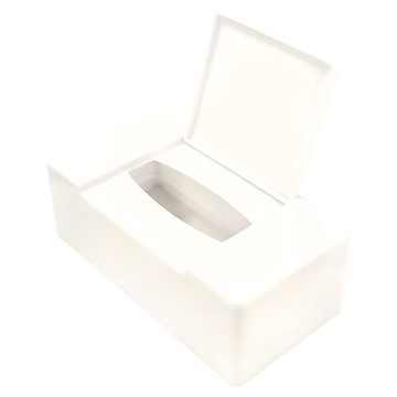 SIMPLELIFE 時尚美人抽取式面紙盒 塑膠材質 27x13.5x10cm  1個  白色