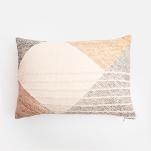 奧可利繡花印花腰枕套35x50cm 菱形繡線