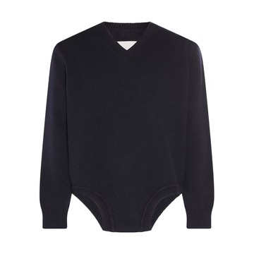 Maison Margiela - Navy Wool Bodysuit