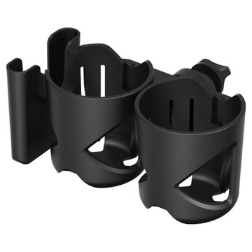 Tamsaa 3合1 嬰兒車置物杯架 + 手機支架 黑色  1組