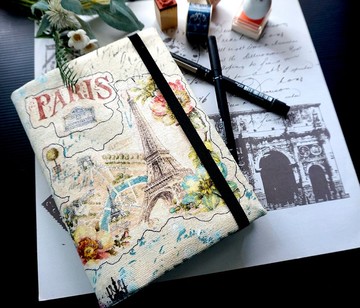 PARIS輕旅遊手帳本記事本畫圖本日記本