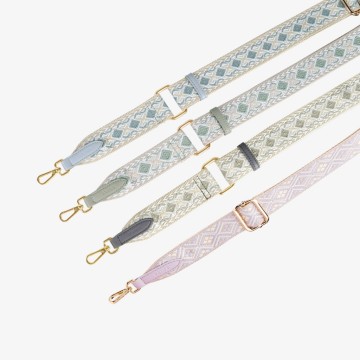 S'AIME 菱格波紋可調式肩背帶 菱格背帶 波紋肩背帶 斜背帶 時尚背帶 肩背帶 包配件 小香風肩背帶